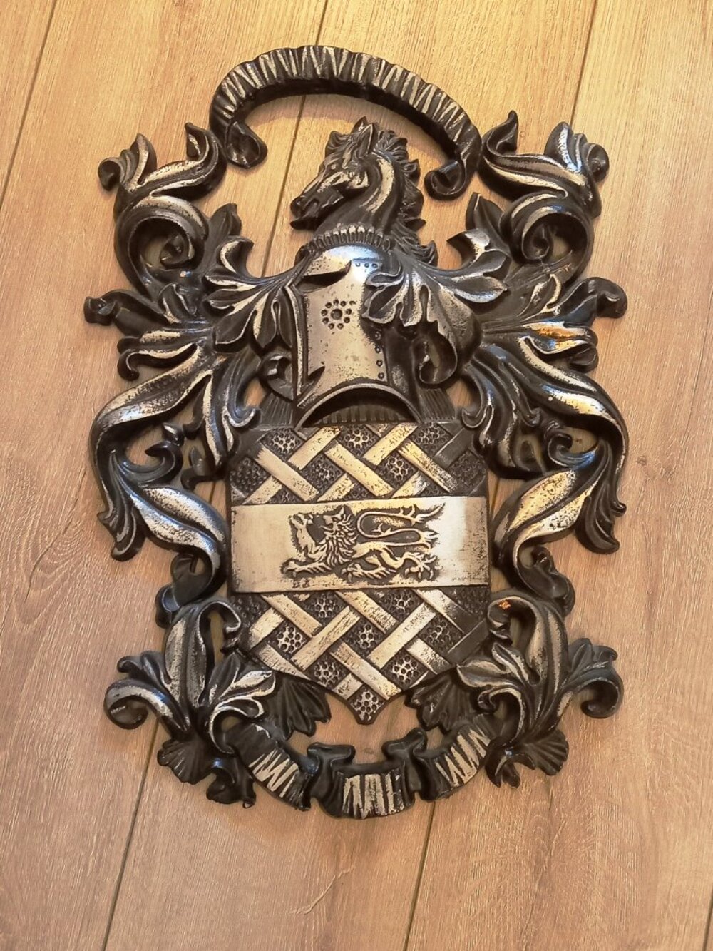Vintage Medieval Coat of Arms Crest- Metal